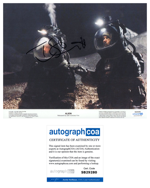 Tom Skerritt Alien Signed Autograph 8x10 Photo ACOA