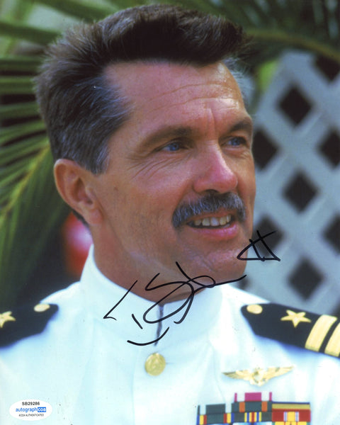 Tom Skerritt Top Gun Signed Autograph 8x10 Photo ACOA