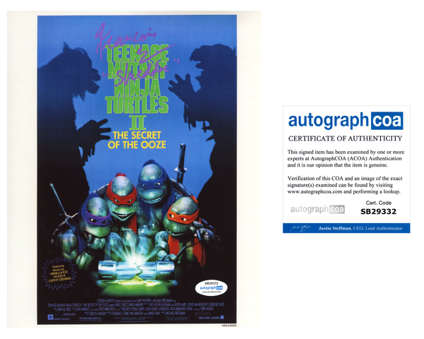 Francois Chau Shredder TMNT Signed Autograph 8x10 Photo ACOA