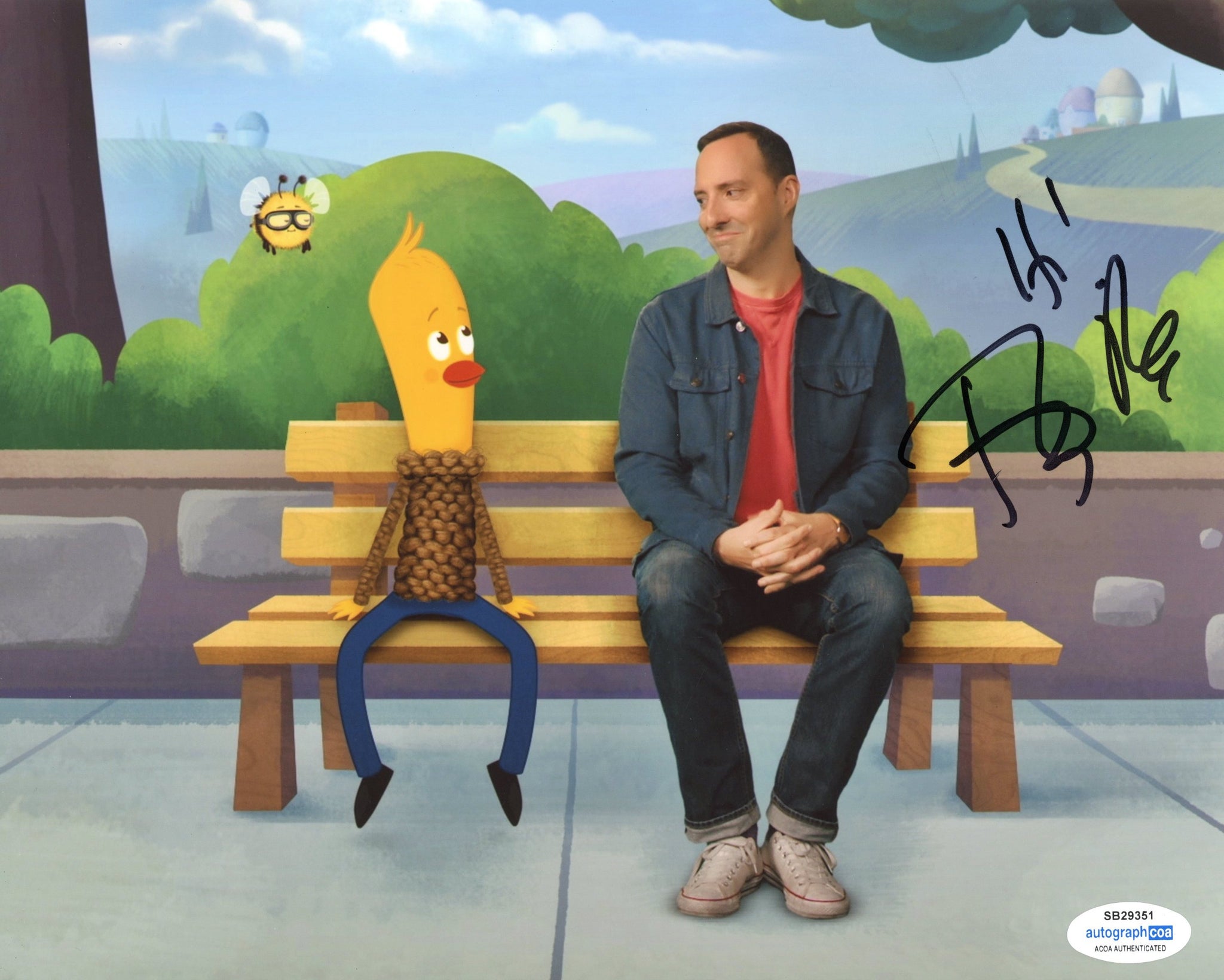 Tony Hale Signed Autograph 8x10 Photo ACOA