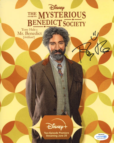 Tony Hale Mysterious Benedict Signed Autograph 8x10 Photo ACOA