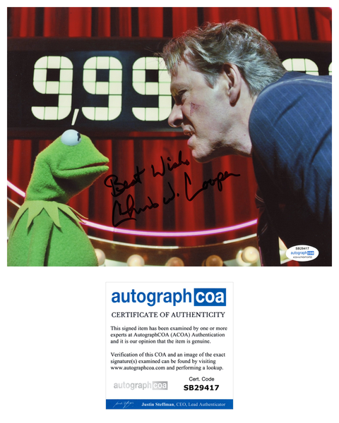 Chris Cooper Muppets Signed autograph 8x10 Photo ACOA