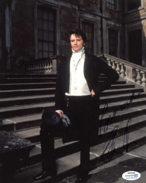 Colin Firth Pride and Prejudice Signed Autograph 8x10 Photo ACOA