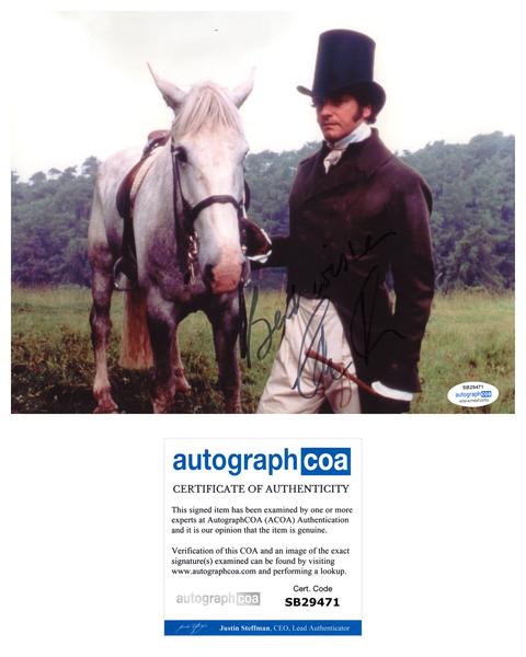 Colin Firth Pride and Prejudice Signed Autograph 8x10 Photo ACOA