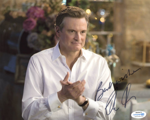 Colin Firth Mamma Mia Signed Autograph 8x10 Photo ACOA