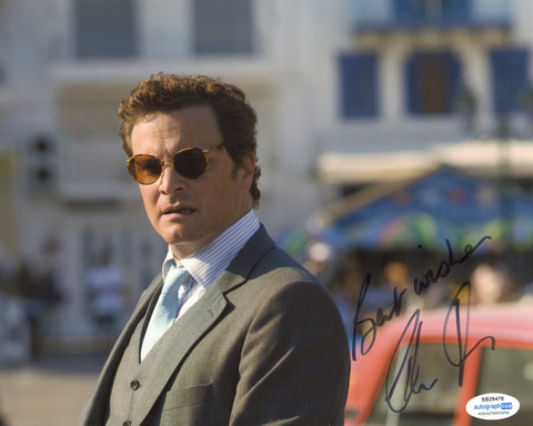 Colin Firth Mamma Mia Signed Autograph 8x10 Photo ACOA