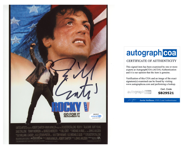 Bill Conti Rocky Signed Autograph 8x10 Photo ACOA