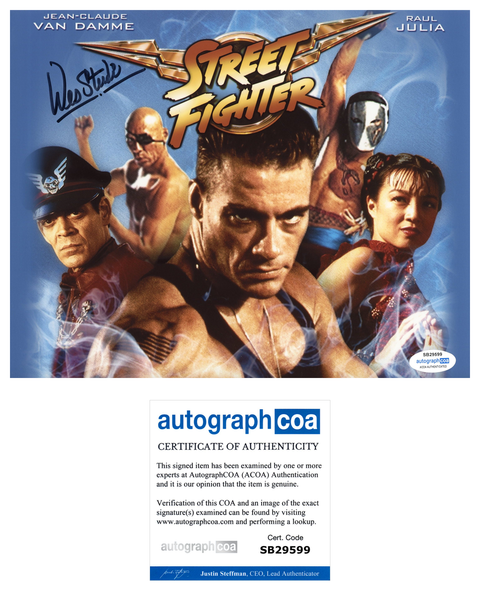 Wes Studi Street Fighter Signed Autograph 8x10 Photo ACOA