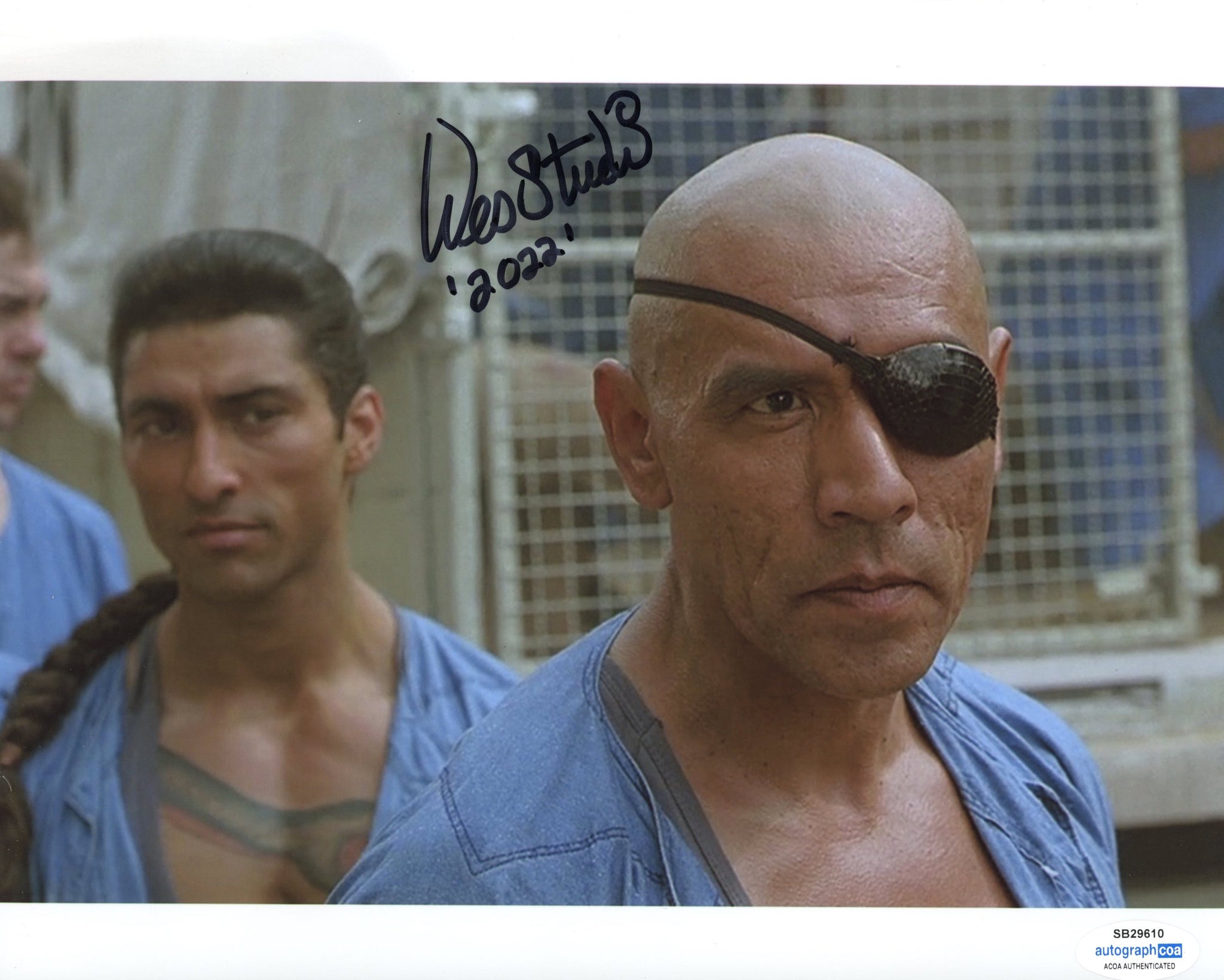 Wes Studi Street Fighter Signed Autograph 8x10 Photo ACOA