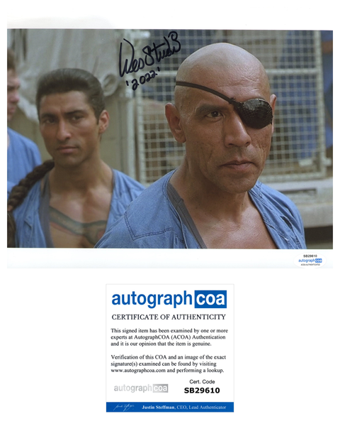 Wes Studi Street Fighter Signed Autograph 8x10 Photo ACOA