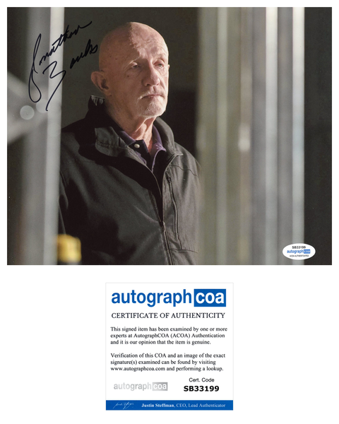 Jonathan Banks Better Call Saul Signed Autograph 8x10 Photo ACOA