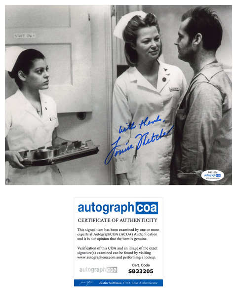 Louise Fletcher One Flew Over the Cuckoo's Nest Signed Autograph 8x10 Photo ACOA