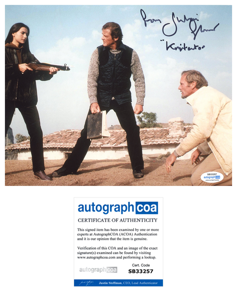 Julian Glover For Your Eyes Only Bond Signed Autograph 8x10 Photo ACOA