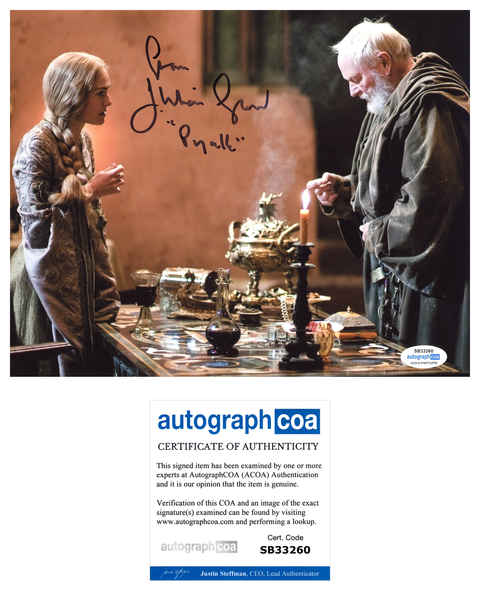 Julian Glover Game of Thrones Signed Autograph 8x10 Photo ACOA