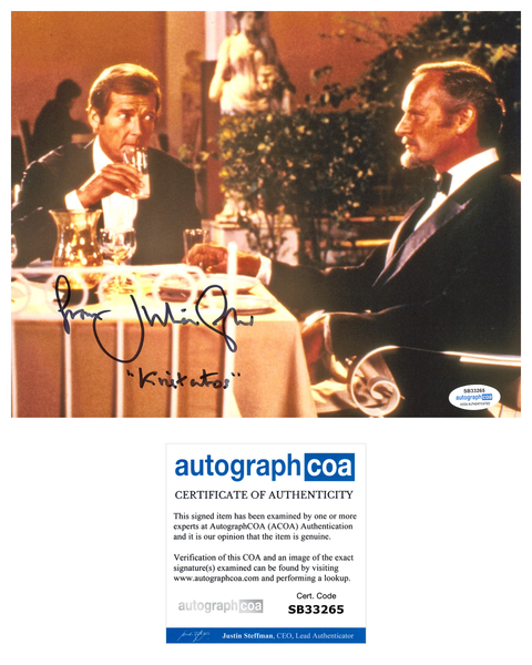 Julian Glover For Your Eyes Only Bond Signed Autograph 8x10 Photo ACOA