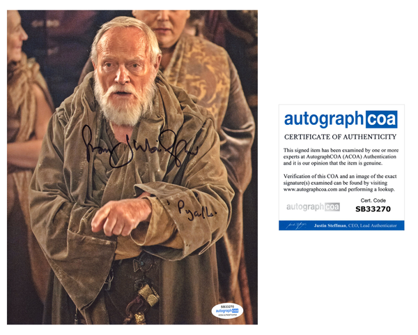 Julian Glover Game of Thrones Signed Autograph 8x10 Photo ACOA