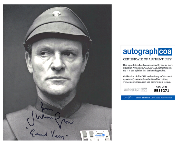 Julian Glover Star Wars Signed Autograph 8x10 Photo ACOA