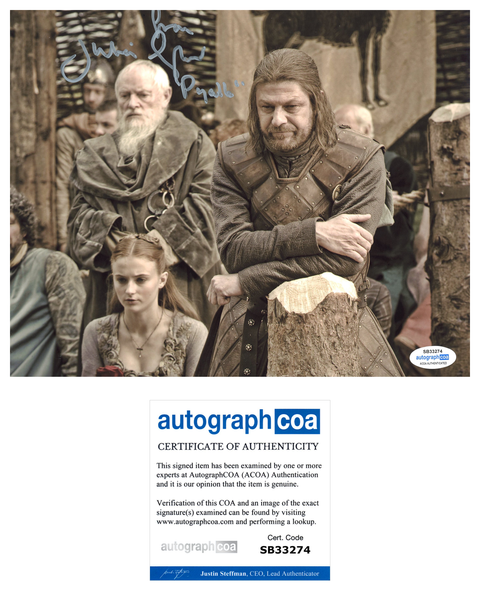 Julian Glover Game of Thrones Signed Autograph 8x10 Photo ACOA