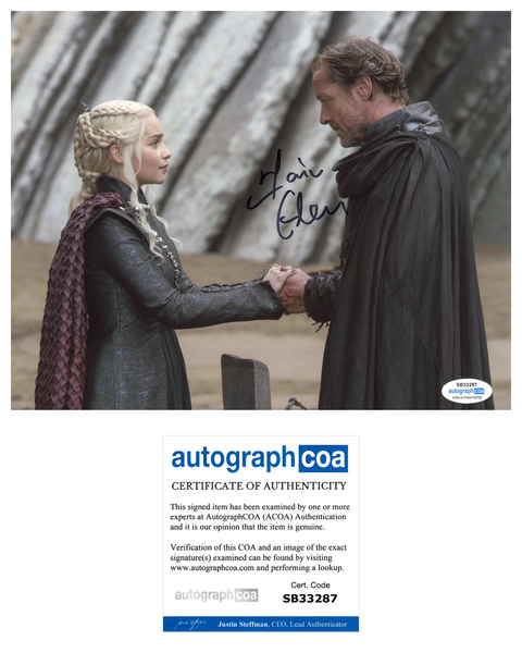 Iain Glen Game of Thrones Signed Autograph 8x10 Photo ACOA