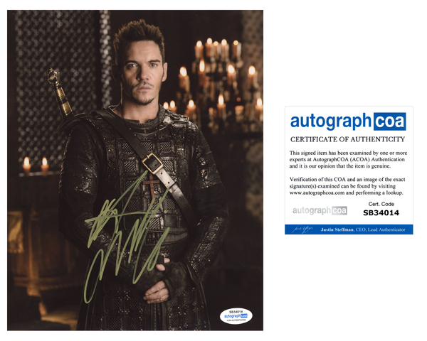 Jonathan Rhys Meyers Vikings Signed Autograph 8x10 photo ACOA