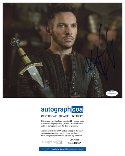 Jonathan Rhys Meyers Vikings Signed Autograph 8x10 photo ACOA