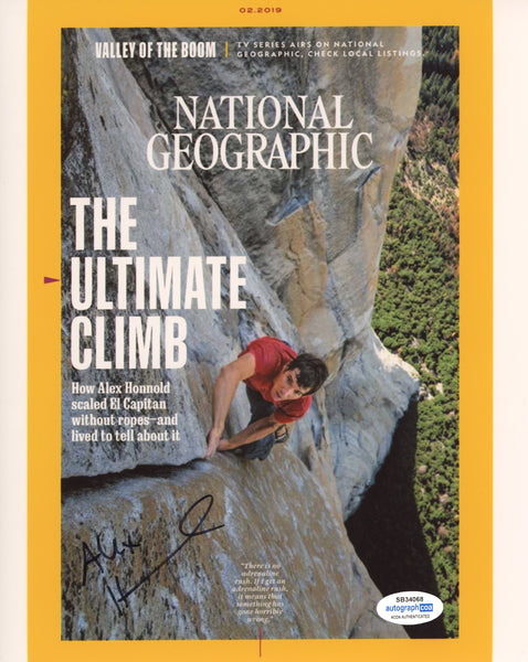 Alex Honnold Free Solo Signed Autograph 8x10 Photo ACOA