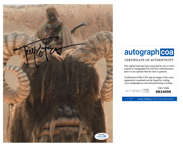 Troy Kotsur Boba Fett Signed Autograph 8x10 Photo ACOA
