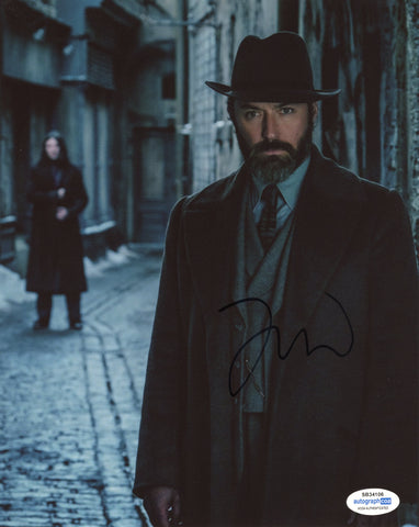 Jude Law Fantastic Beasts Signed Autograph 8x10 Photo ACOA Dumbledore