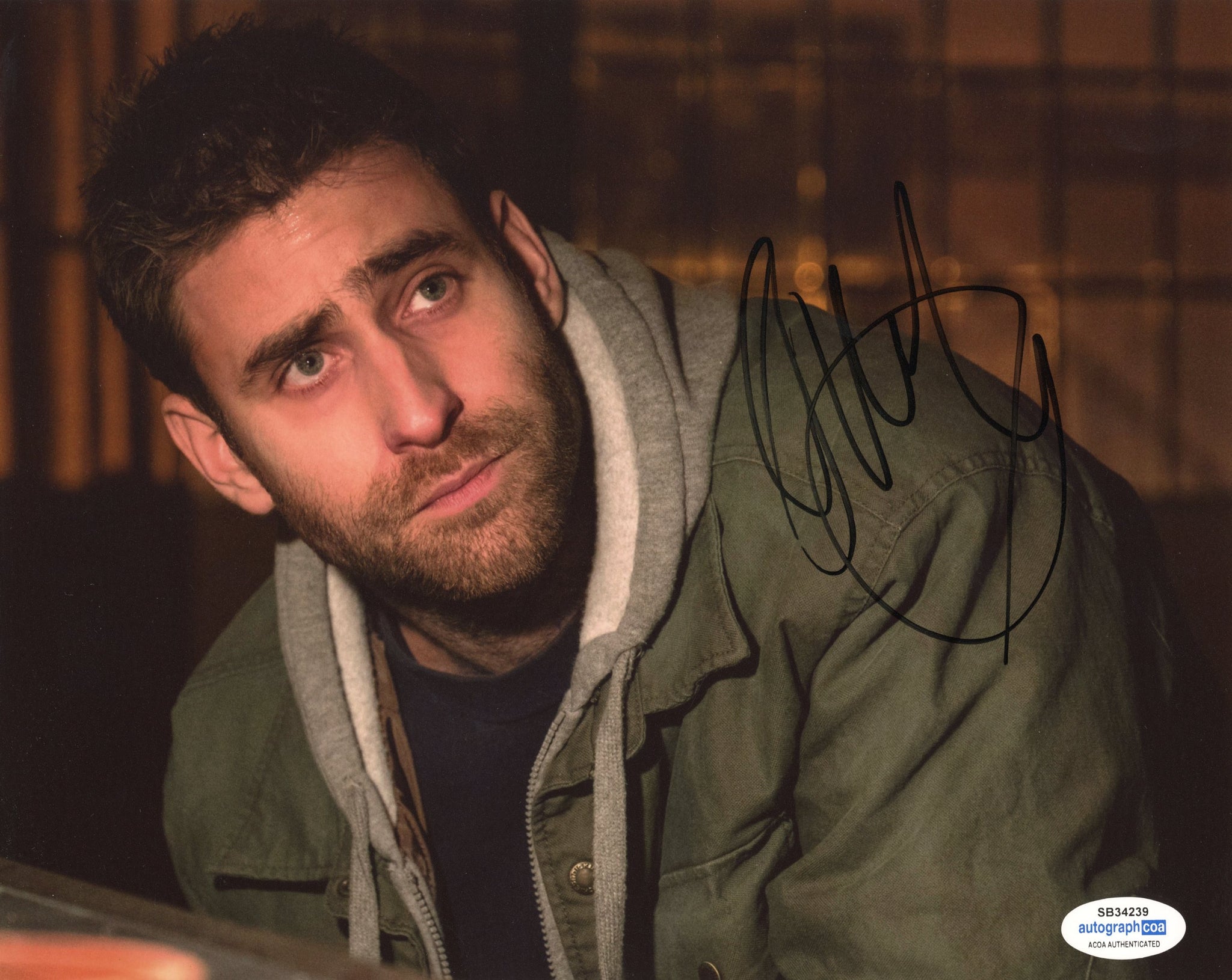 Oliver Jackson Cohen Haunting Hill House Signed Autograph 8x10 Photo ACOA