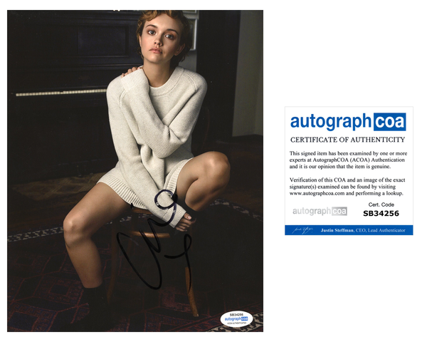 Olivia Cooke Sexy Signed Autograph 8x10 Photo ACOA