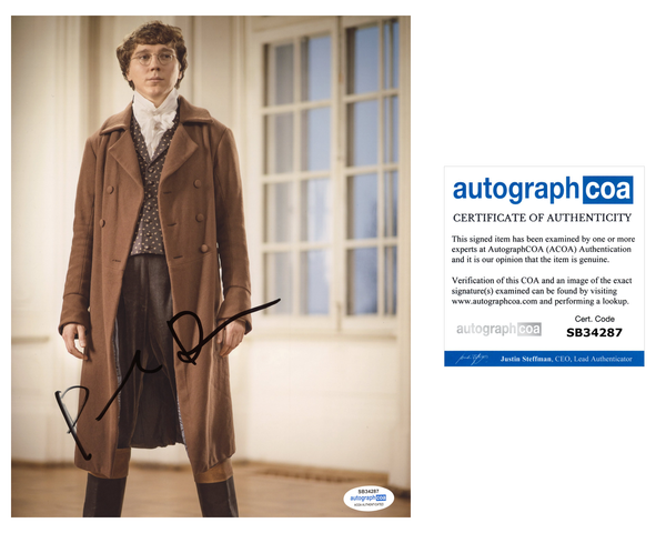 Paul Dano War and Peace Signed Autograph 8x10 Photo ACOA