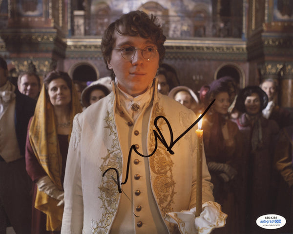 Paul Dano War and Peace Signed Autograph 8x10 Photo ACOA