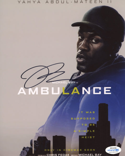 Yahya Abdul-Mateen II Ambulance Signed Autograph 8x10 Photo ACOA