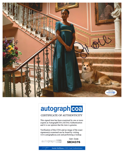 Simone Ashley Bridgerton Signed Autograph 8x10 Photo ACOA