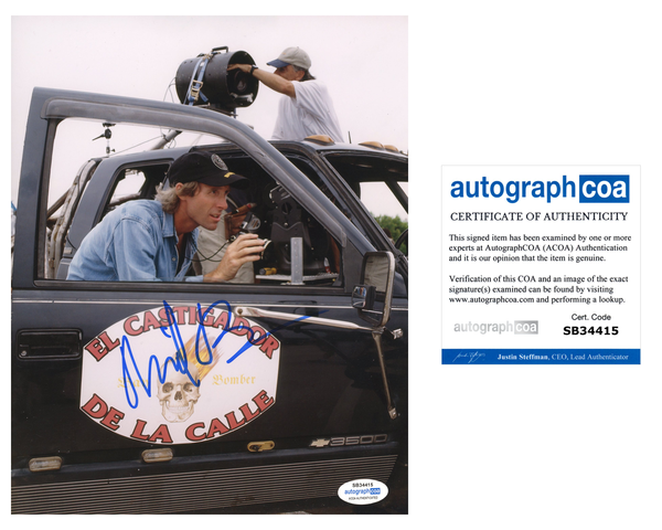 Michael Bay Bad Boys Signed Autograph 8x10 Photo ACOA