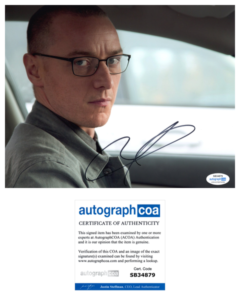 James McAvoy Split Signed Autograph 8x10 Photo ACOA
