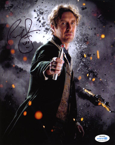 Paul McGann Doctor Who Signed Autograph 8x10 Photo ACOA