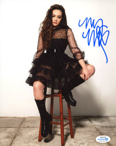 Mary Mouser Cobra Kai Signed Autograph 8x10 Photo ACOA