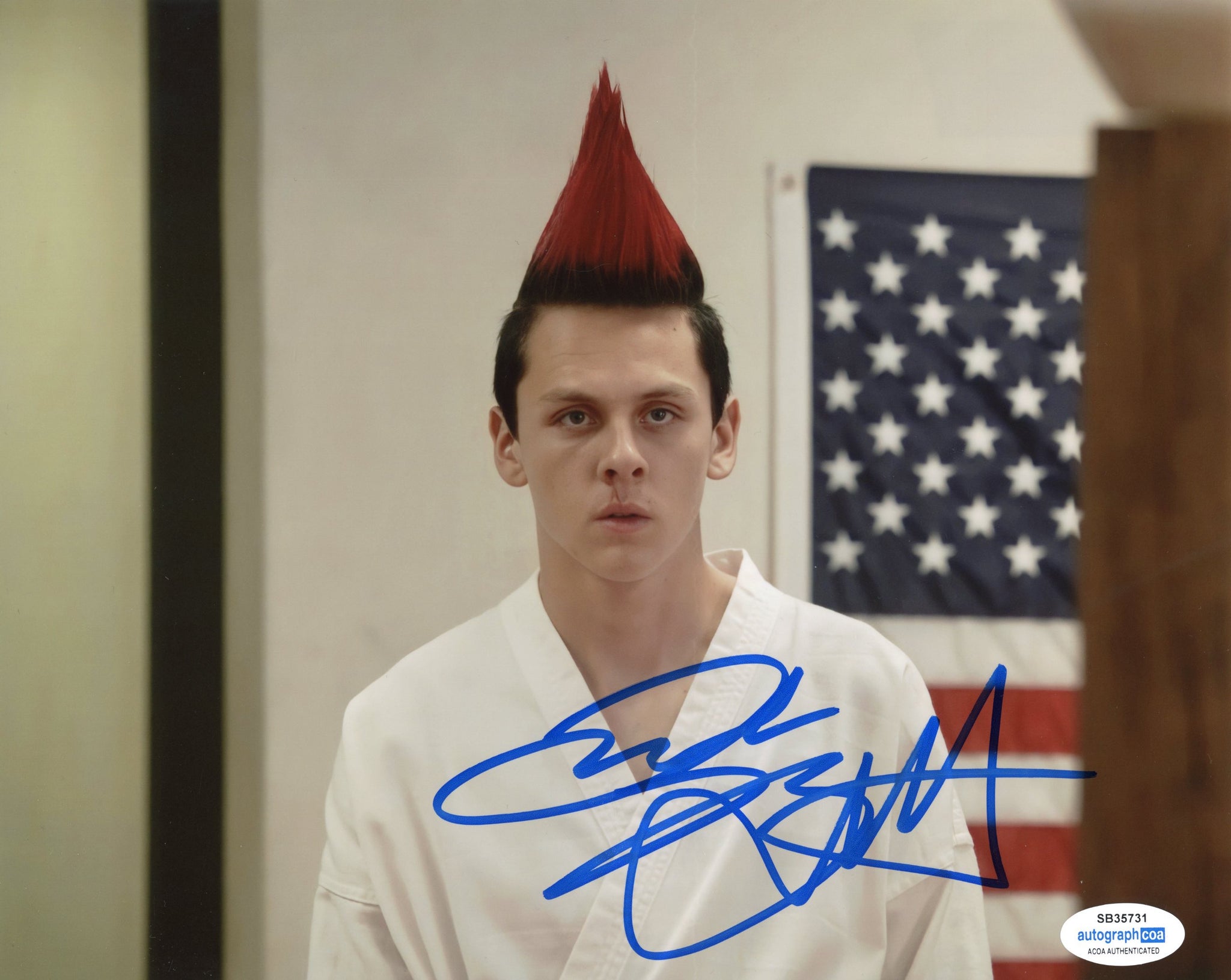 Jacob Bertrand Cobra Kai Signed Autograph 8x10 Photo ACOA