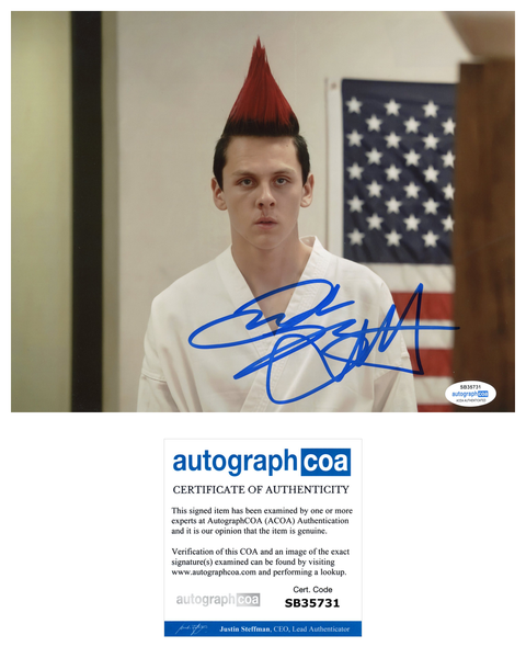 Jacob Bertrand Cobra Kai Signed Autograph 8x10 Photo ACOA