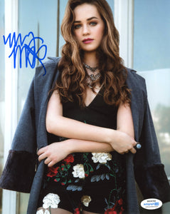 Mary Mouser Cobra Kai Signed Autograph 8x10 Photo ACOA