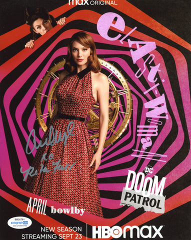 April Bowlby Doom Patrol Signed Autograph 8x10 Photo ACOA