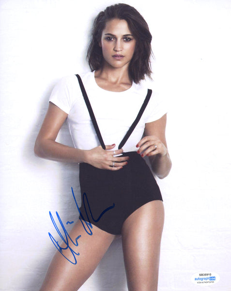 Alicia Vikander Sexy Signed Autograph 8x10 Photo ACOA