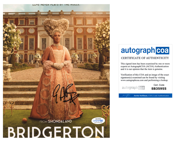 Golda Rosheuvel Bridgerton Signed Autograph 8x10 Photo ACOA