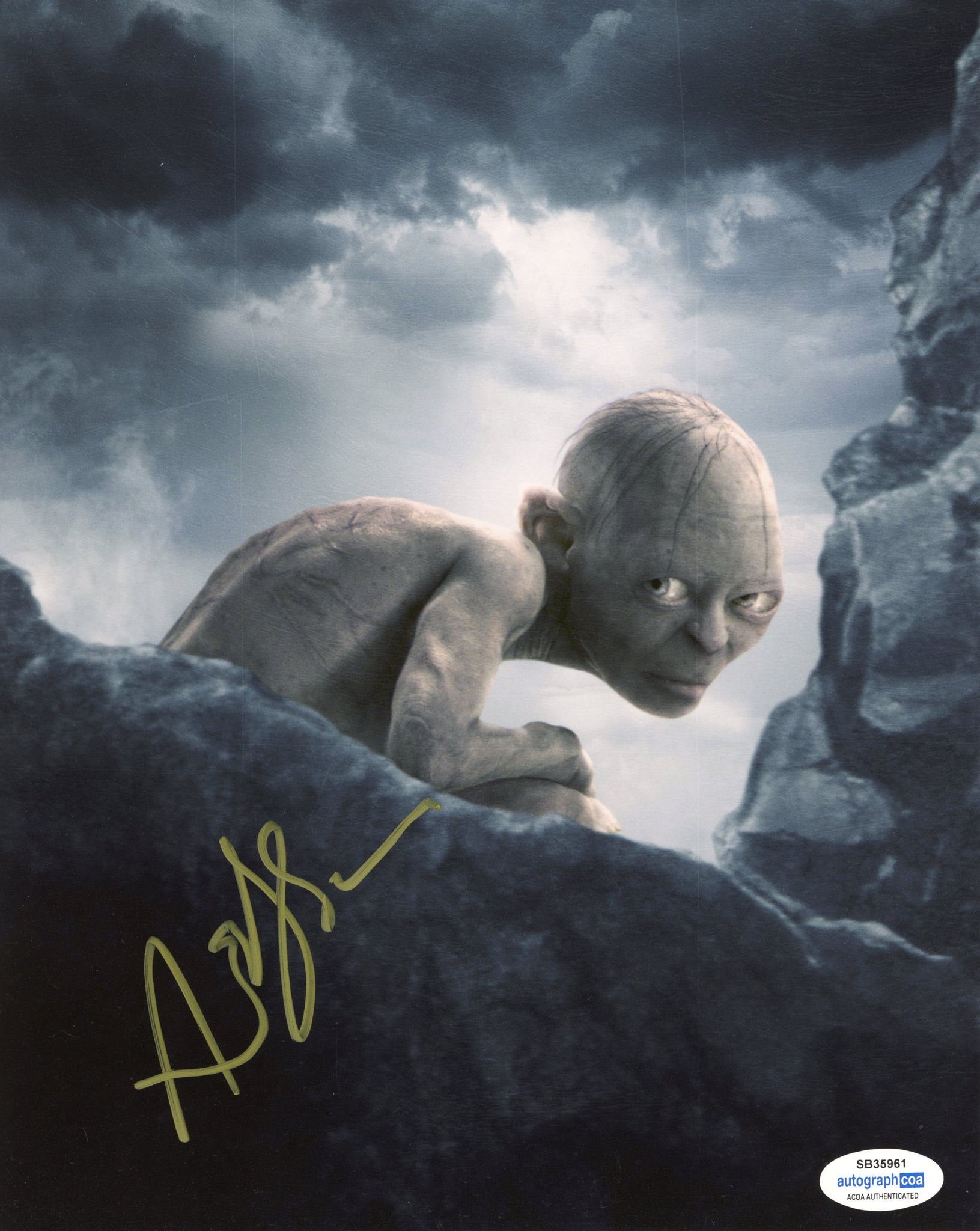 Andy Serkis Lord of the Rings Signed Autograph 8x10 Photo ACOA