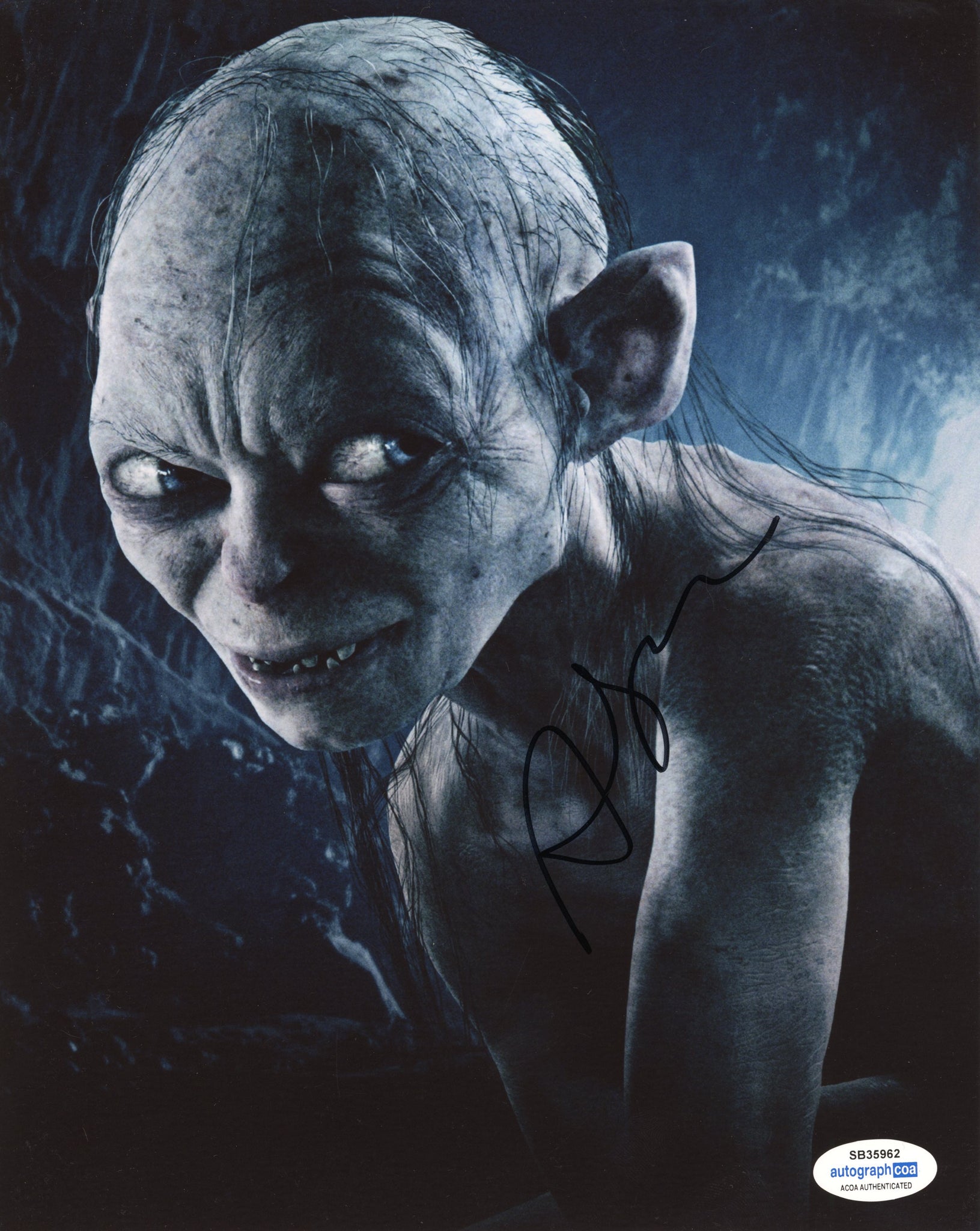 Andy Serkis Lord of the Rings Signed Autograph 8x10 Photo ACOA