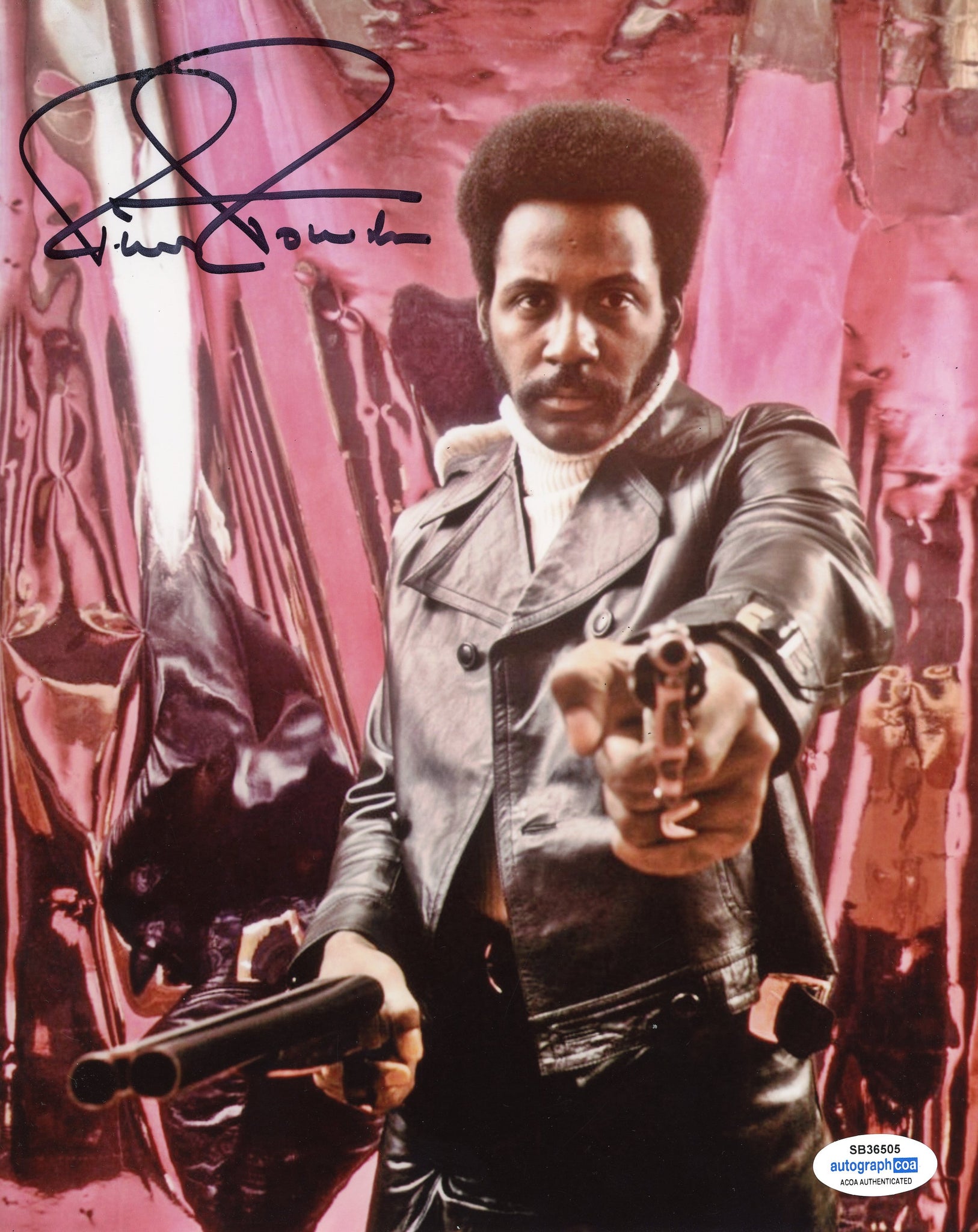 Richard Roundtree Shaft Signed Autograph 8x10 Photo ACOA