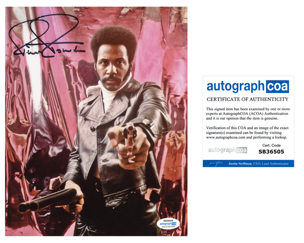 Richard Roundtree Shaft Signed Autograph 8x10 Photo ACOA