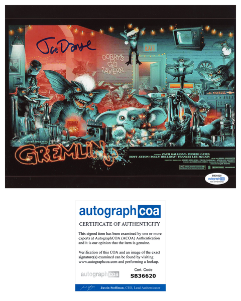 Joe Dante Gremlins Signed Autograph 8x10 Photo ACOA