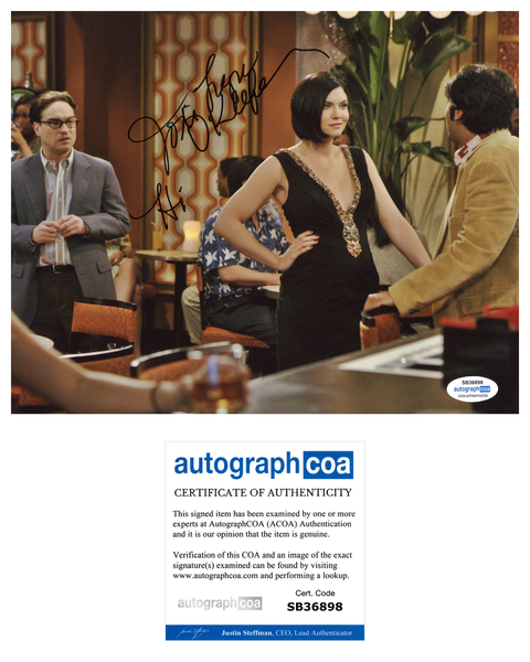 Jodi Lyn O'Keefe Big Bang Theory Signed Autograph 8x10 Photo ACOA